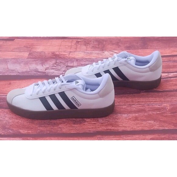 Adidas VL Court 3.0 Sneakers Shoes Mens White ID6285 Skateboarding Sz 9.5 NEW